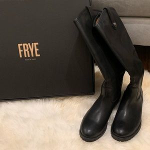 New! Frye Black Melissa Leather Boots